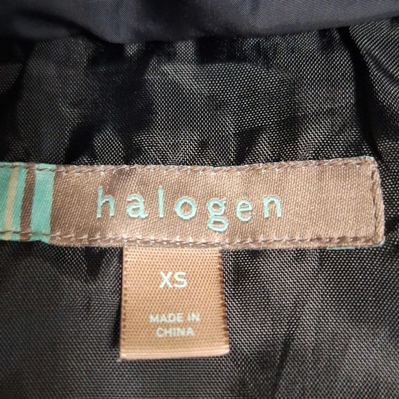 Halogen Black Outdoor Down & Feathers Gorpcore Full Zip Puffer Utility Vest XS - Picture 7 of 8